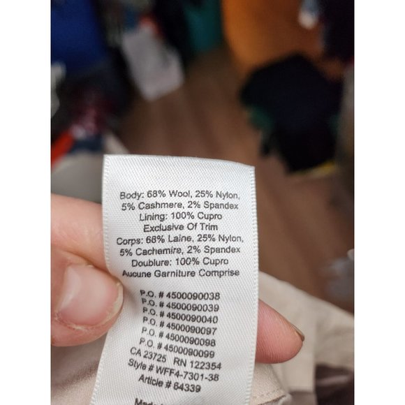 Wilfred Aritizia Camel Wool Blend Side Tie Wrap Mini Skirt Size 10 - Picture 7 of 7